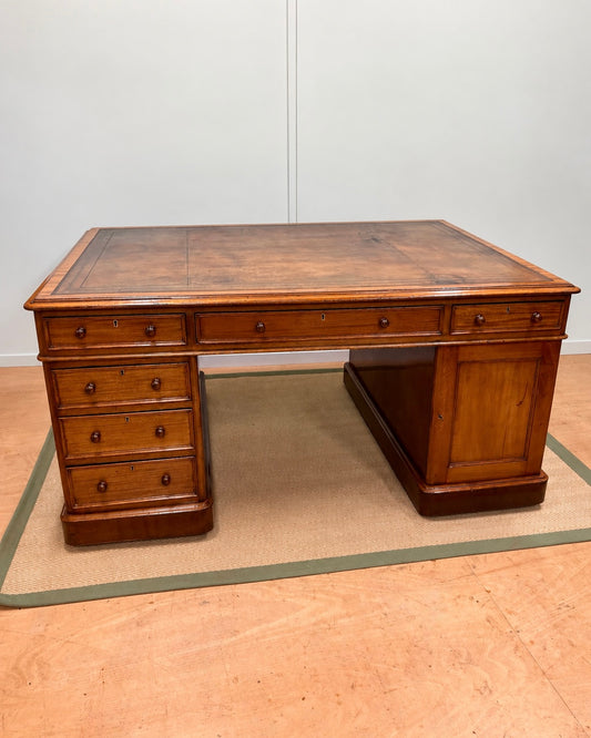 19th century mahogany partners desk