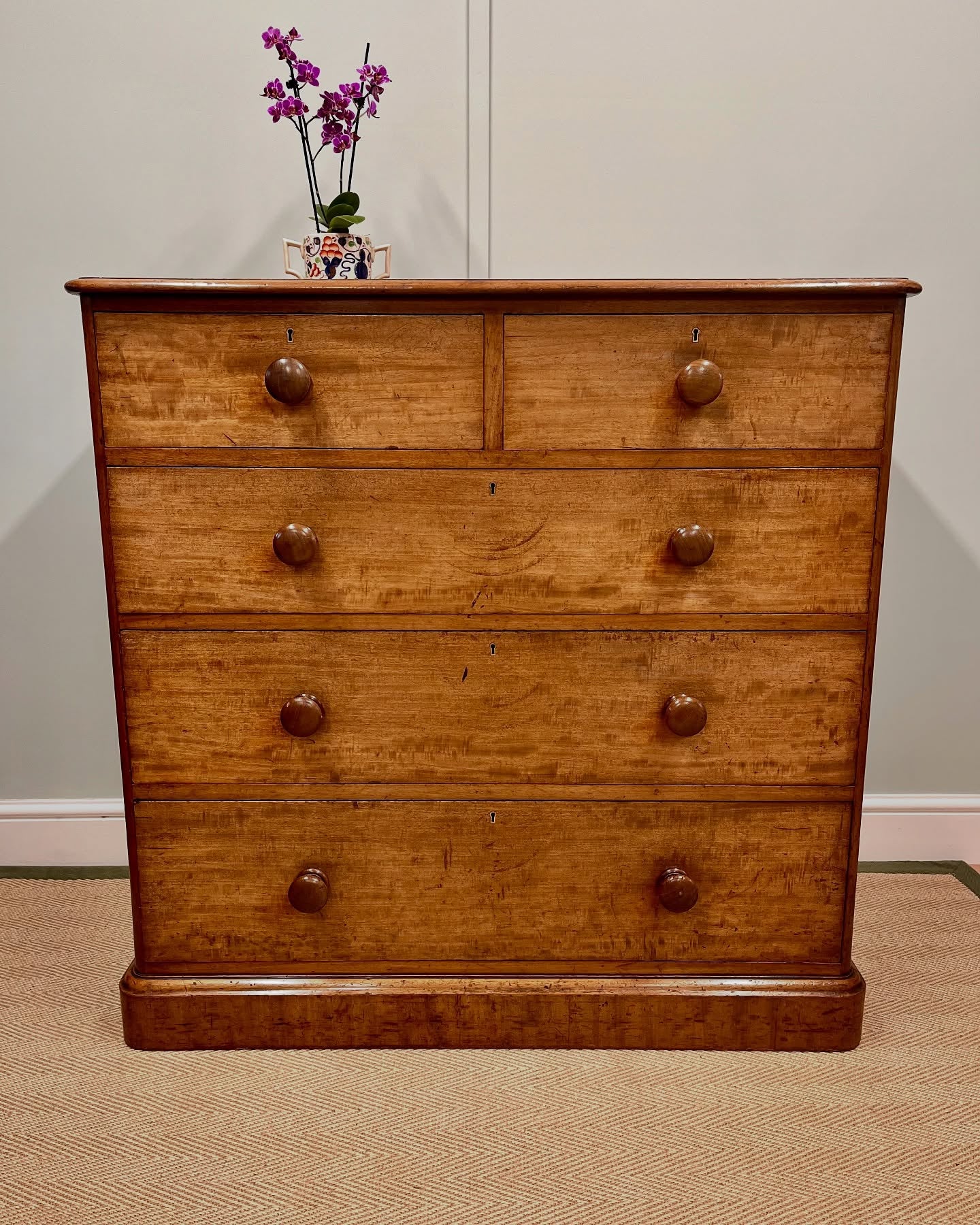 Mid 19th century chest of drawers by Heal and son, London image 0