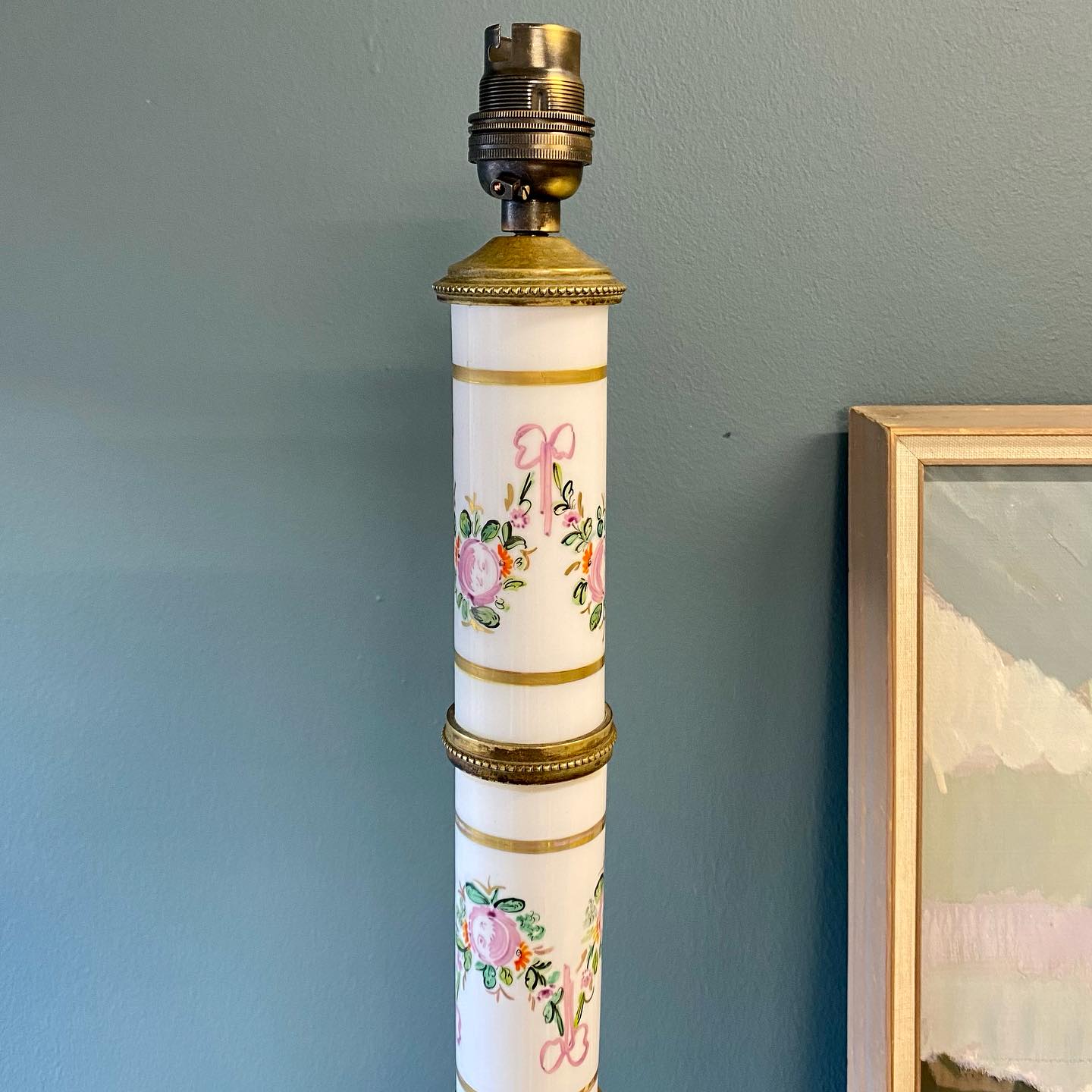 19th century French Sevres style lamp image 2