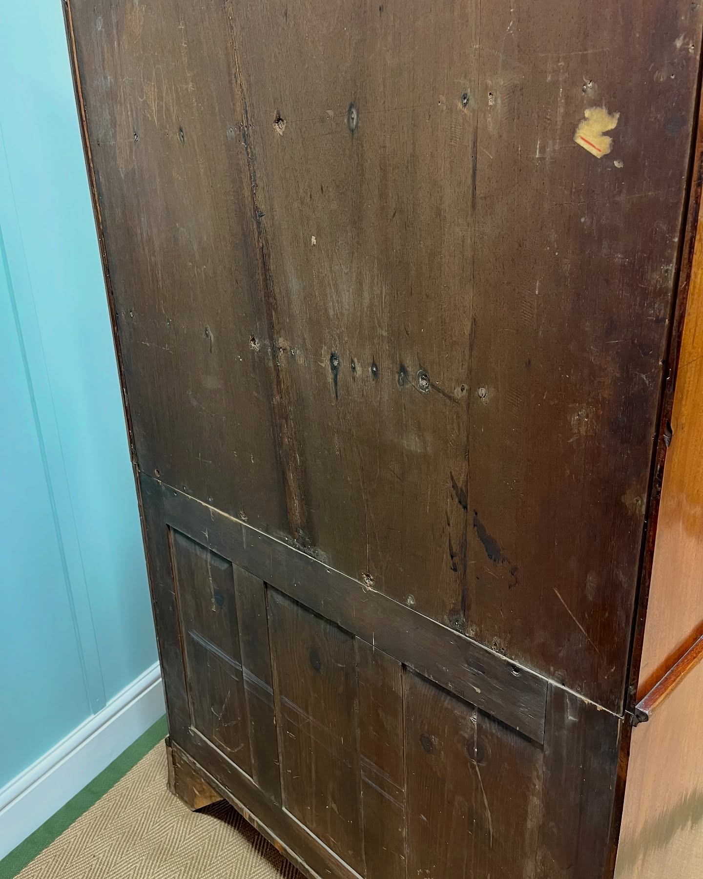 19th century mahogany waterfall bookcase image 4