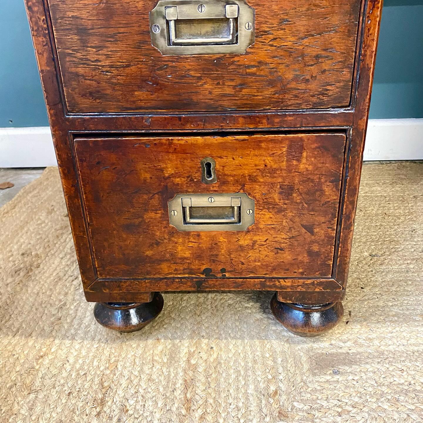 Teak campaign desk image 3