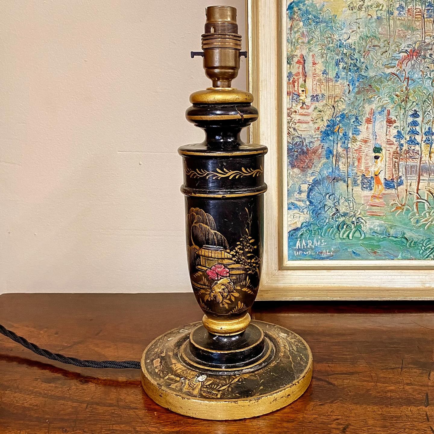 19th century chinoiserie lamp image 0