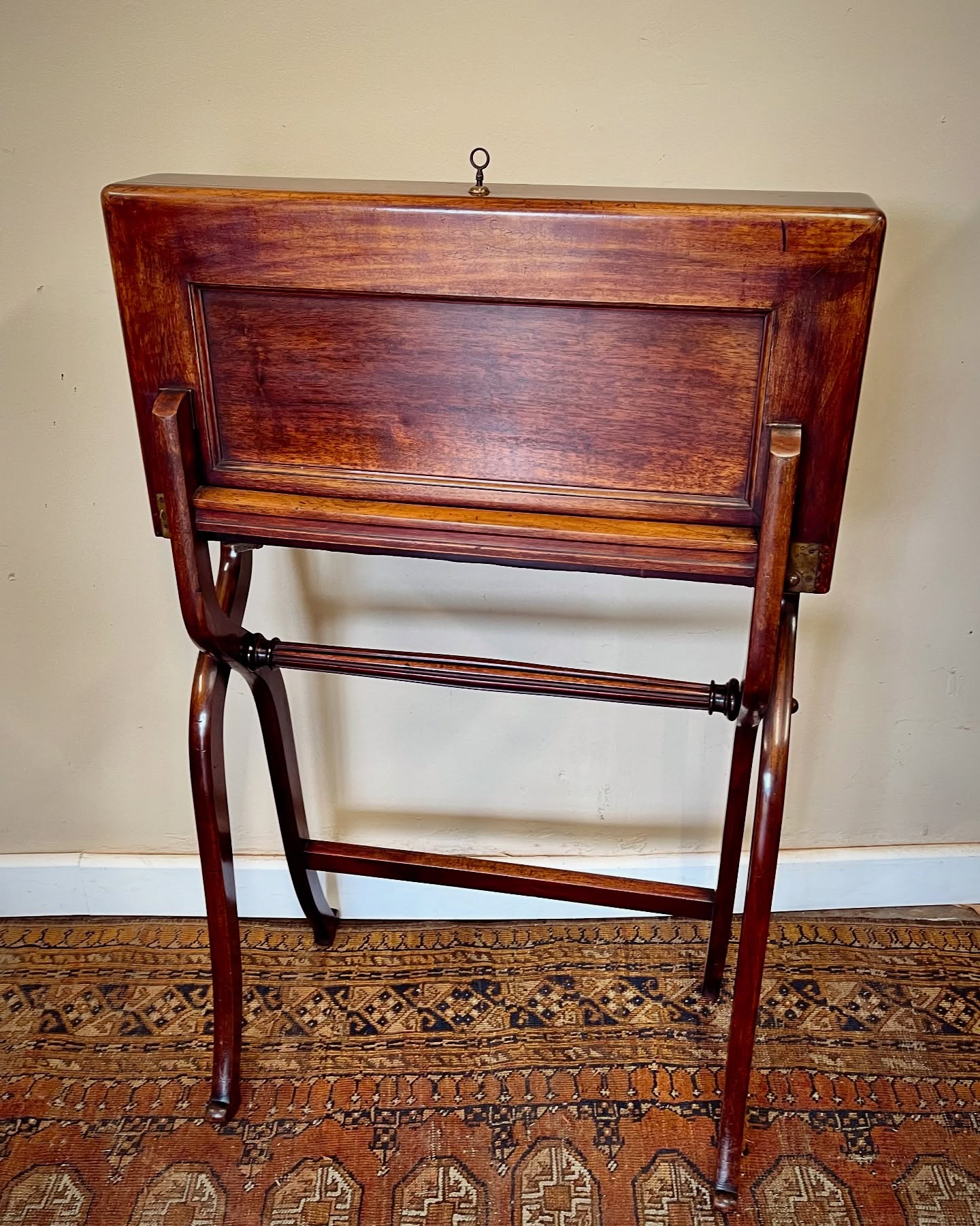 19th century folding campaign desk image 2