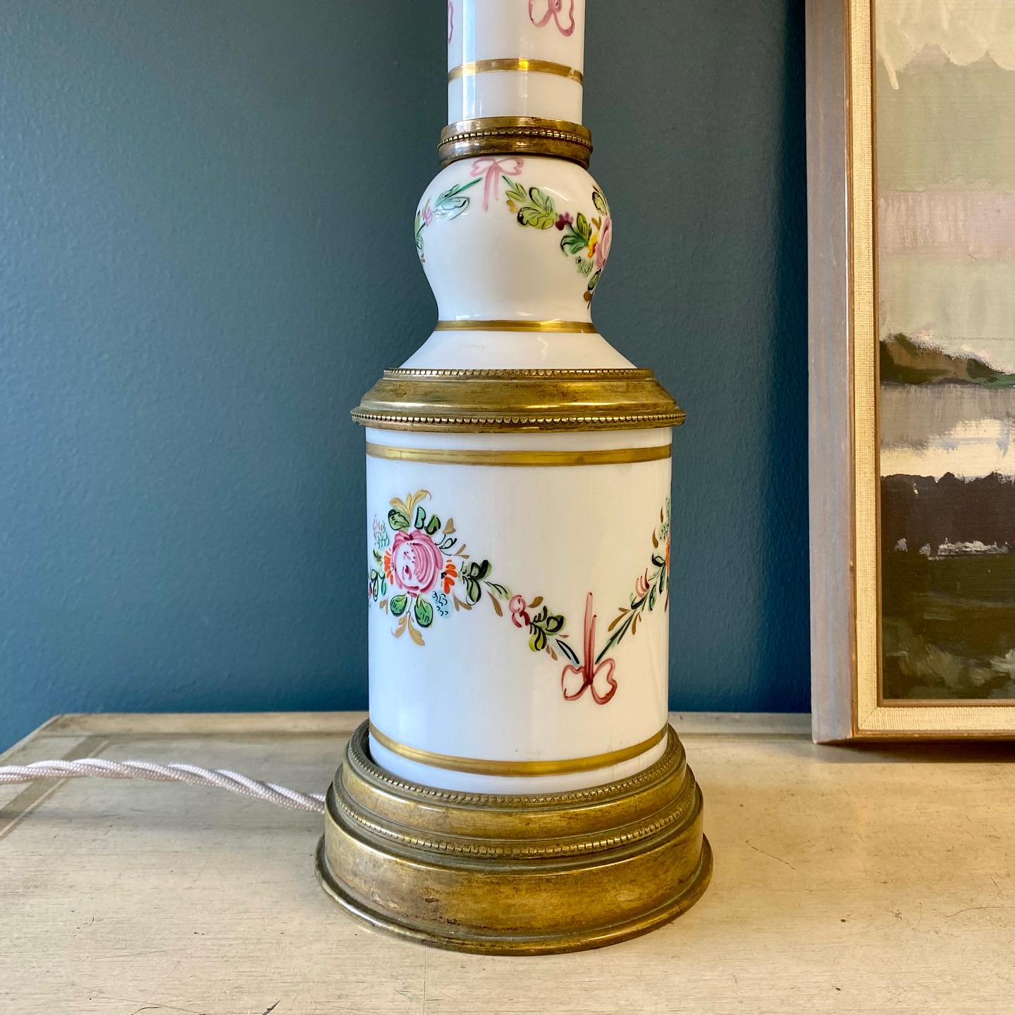 19th century French Sevres style lamp image 1