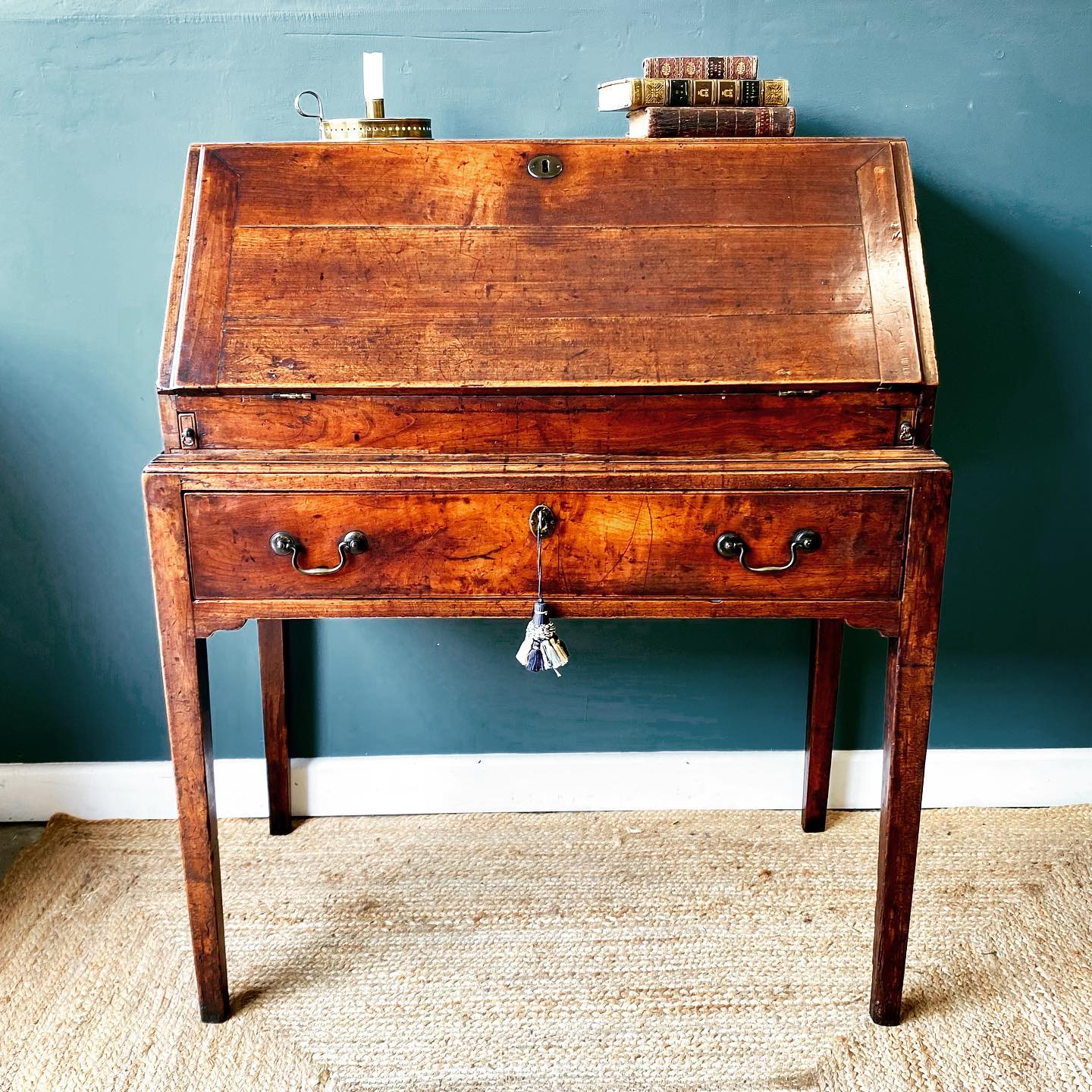 Georgian fruitwood bureau  image 0