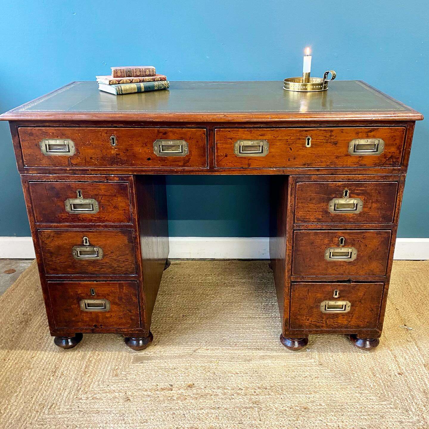 Teak campaign desk image 1