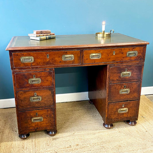 Teak campaign desk image 0