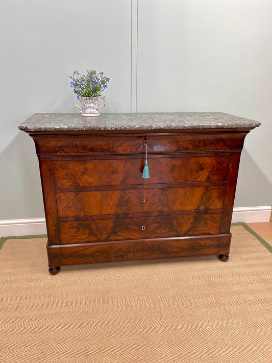 19th century French Louis Philippe chest of drawers image 0
