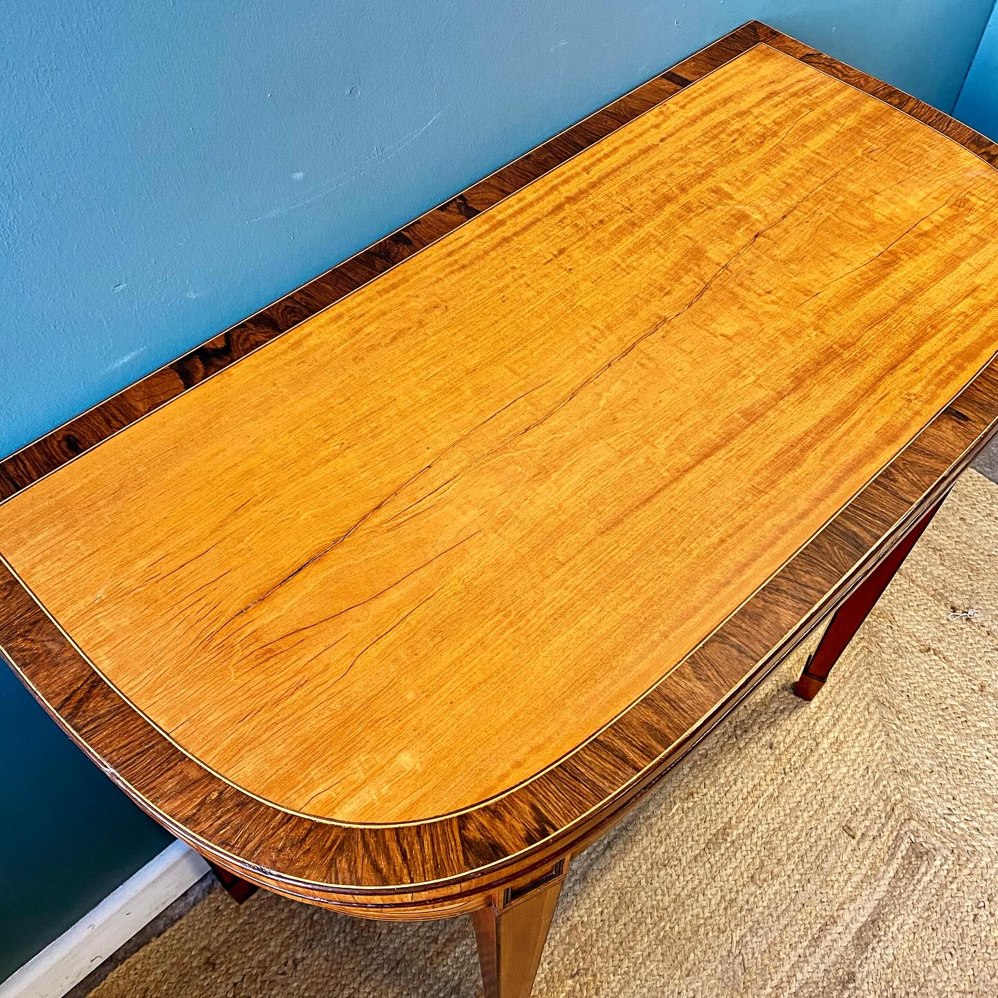 Georgian satinwood card table image 6