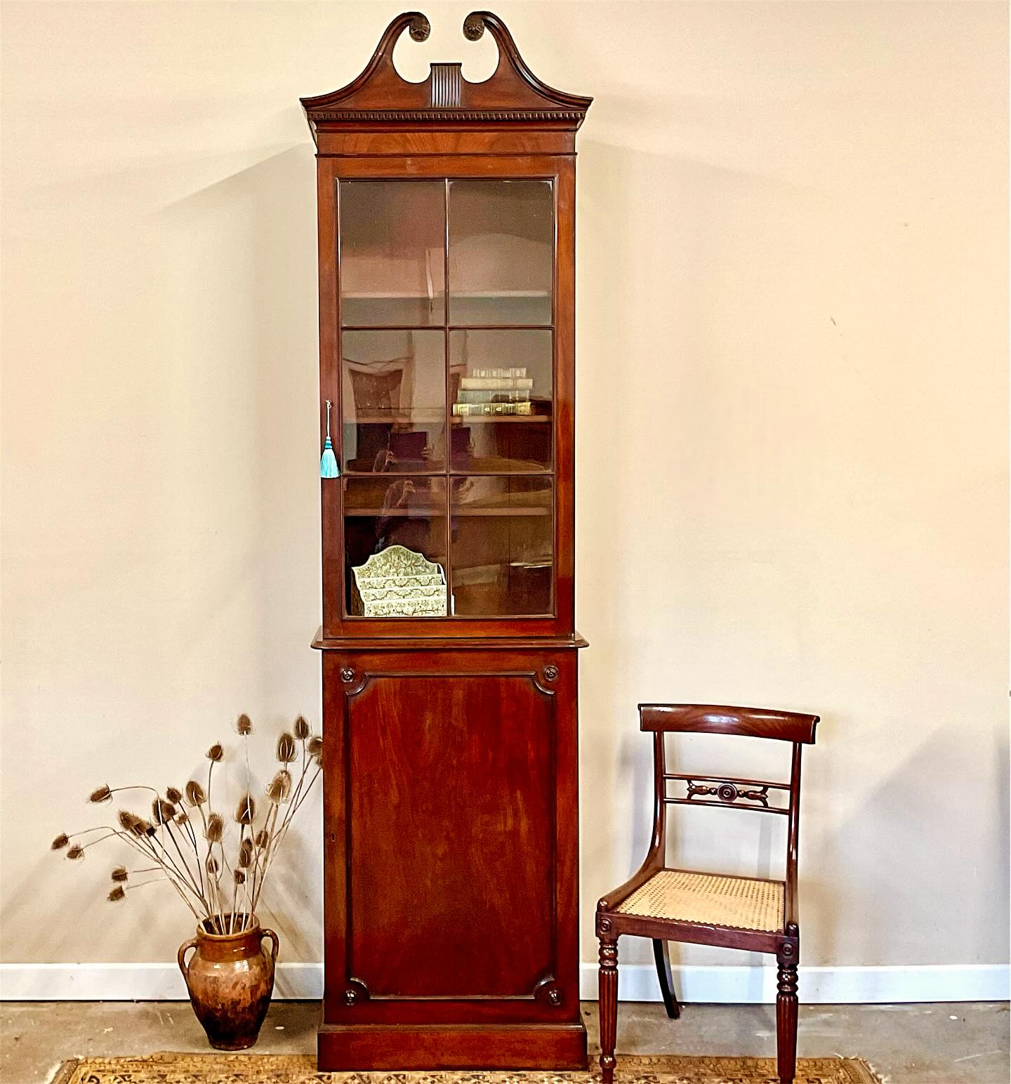 19th century mahogany bookcase image 0