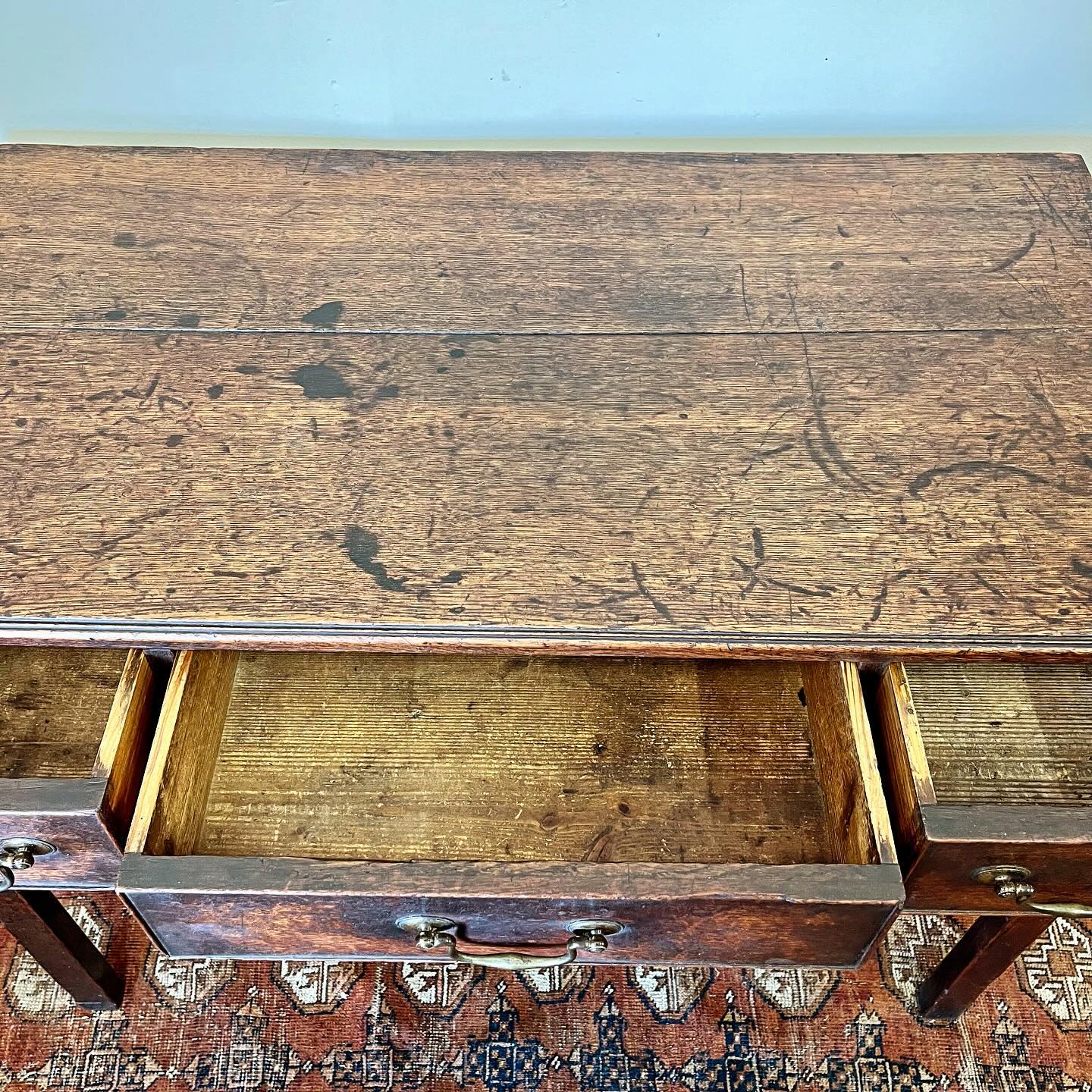 Georgian oak lowboy image 7