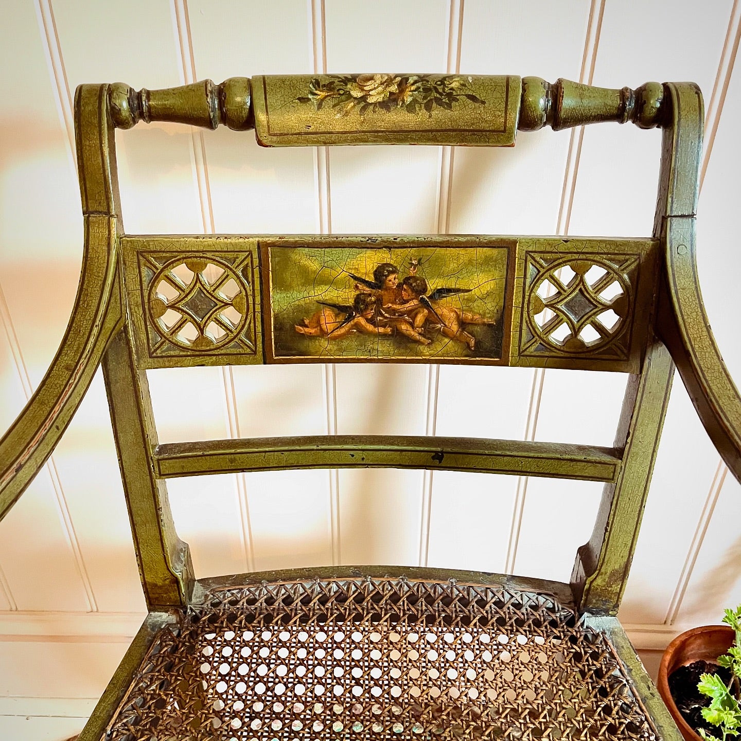 Regency painted armchair image 2