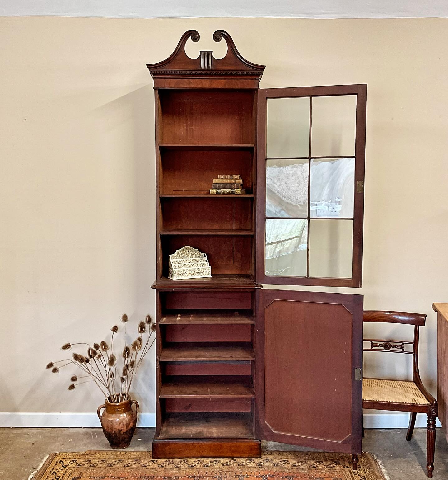 19th century mahogany bookcase image 1
