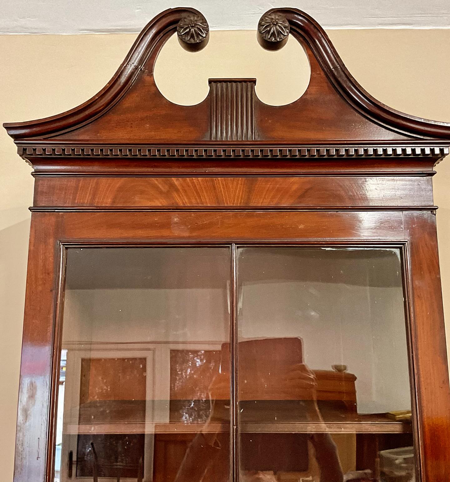 19th century mahogany bookcase image 7