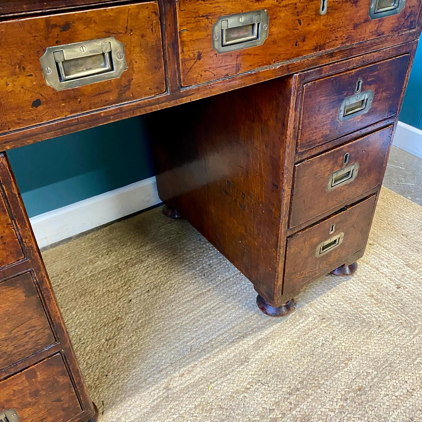 Teak campaign desk image 6
