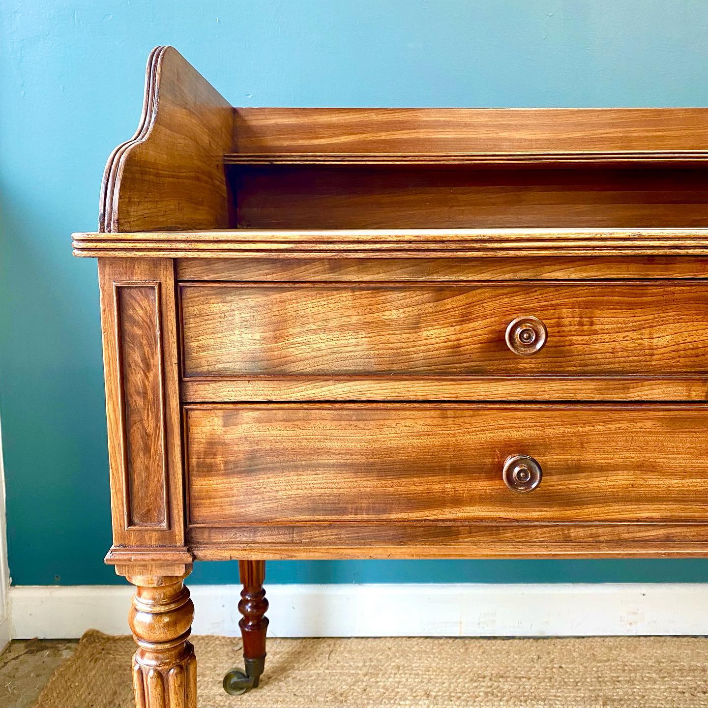 George IV mahogany writing or dressing table image 1