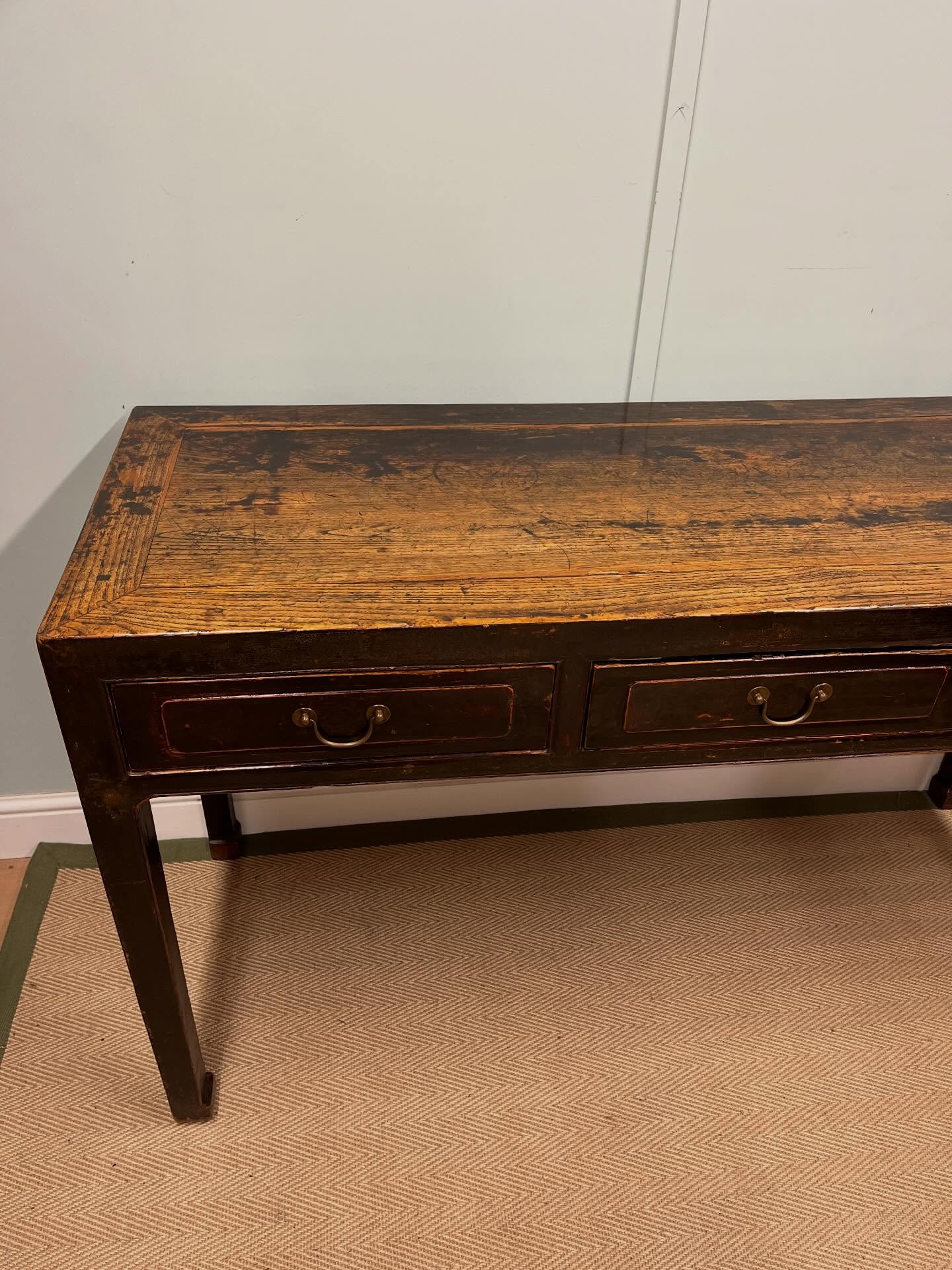 19th century Chinese elm table image 5