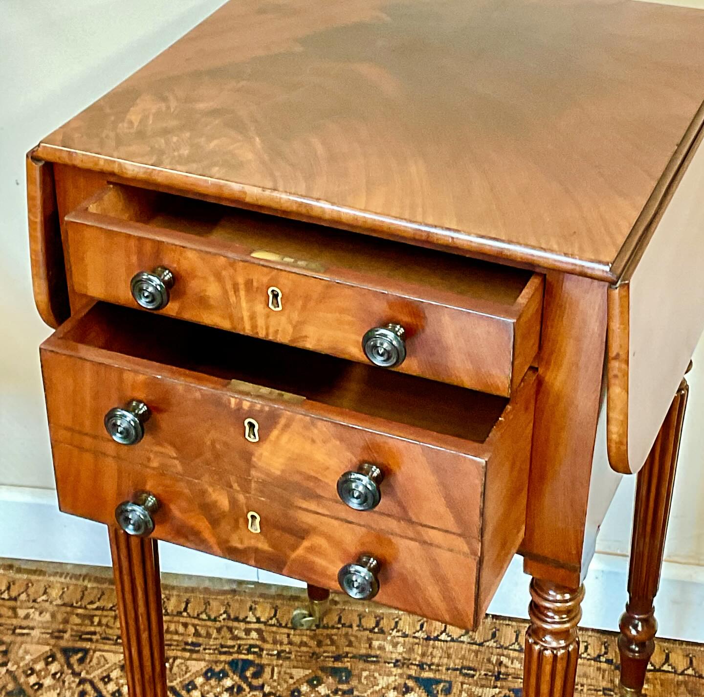 19th century mahogany table image 2