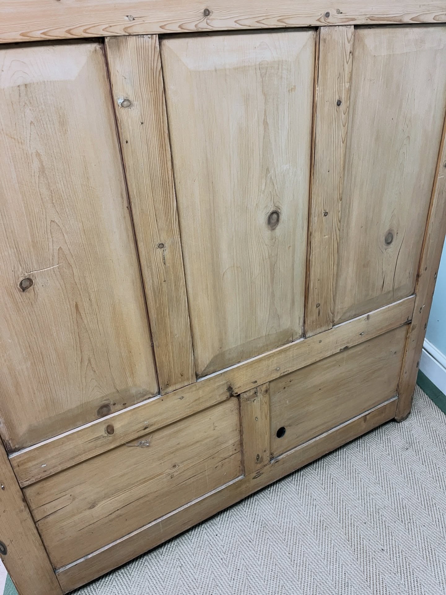 19th century pine settle image 6