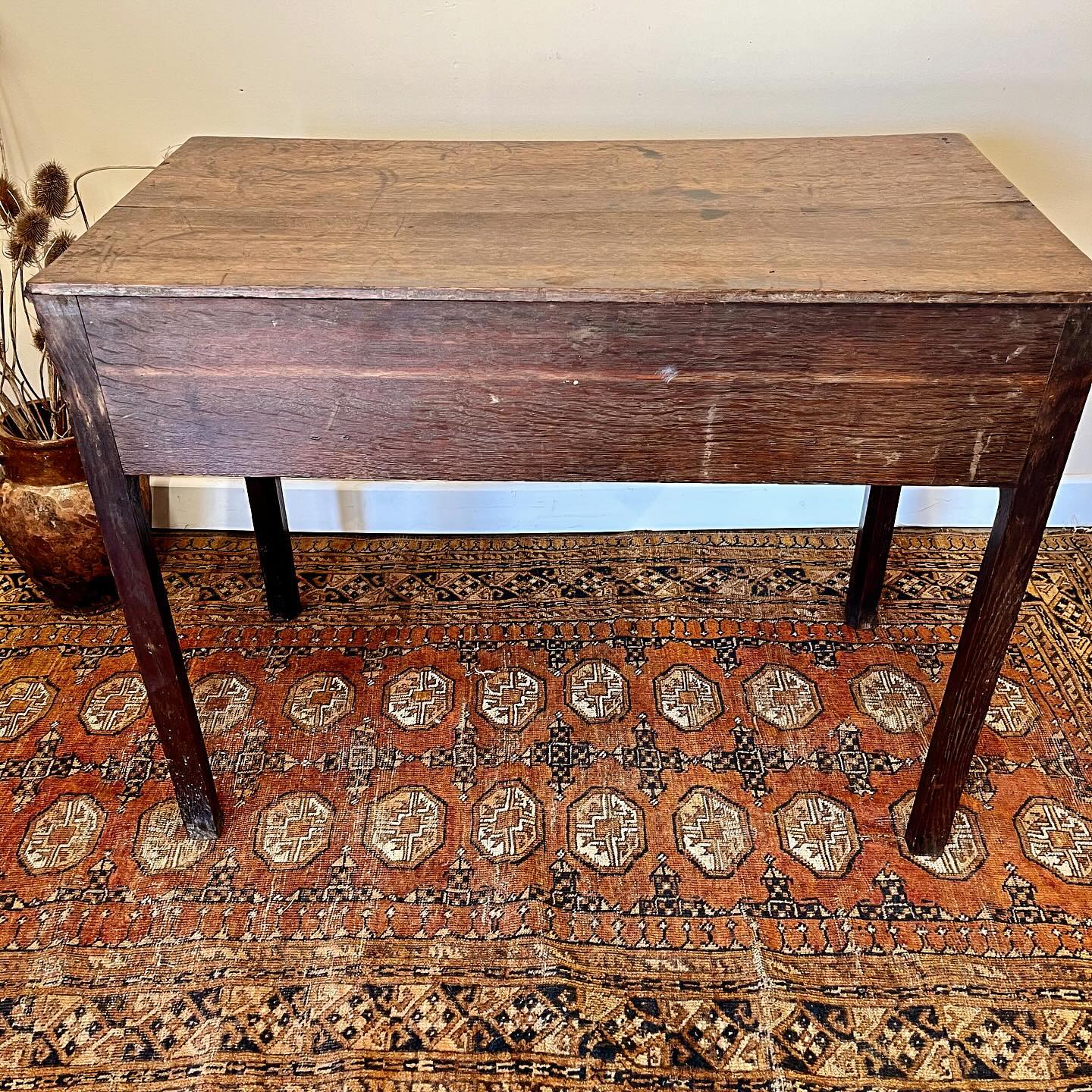 Georgian oak lowboy image 8