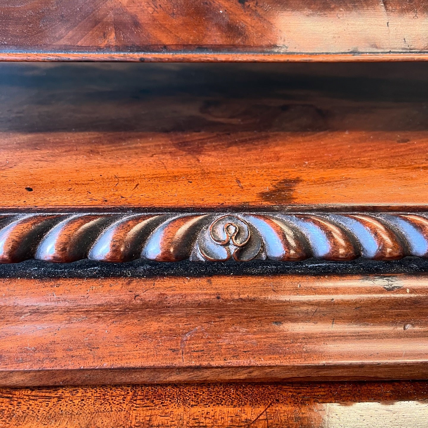 19th century mahogany toilet mirror image 3