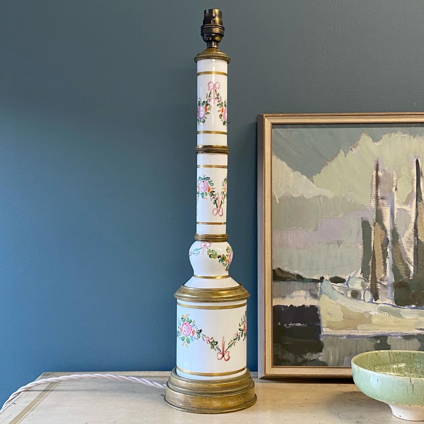 19th century French Sevres style lamp image 0