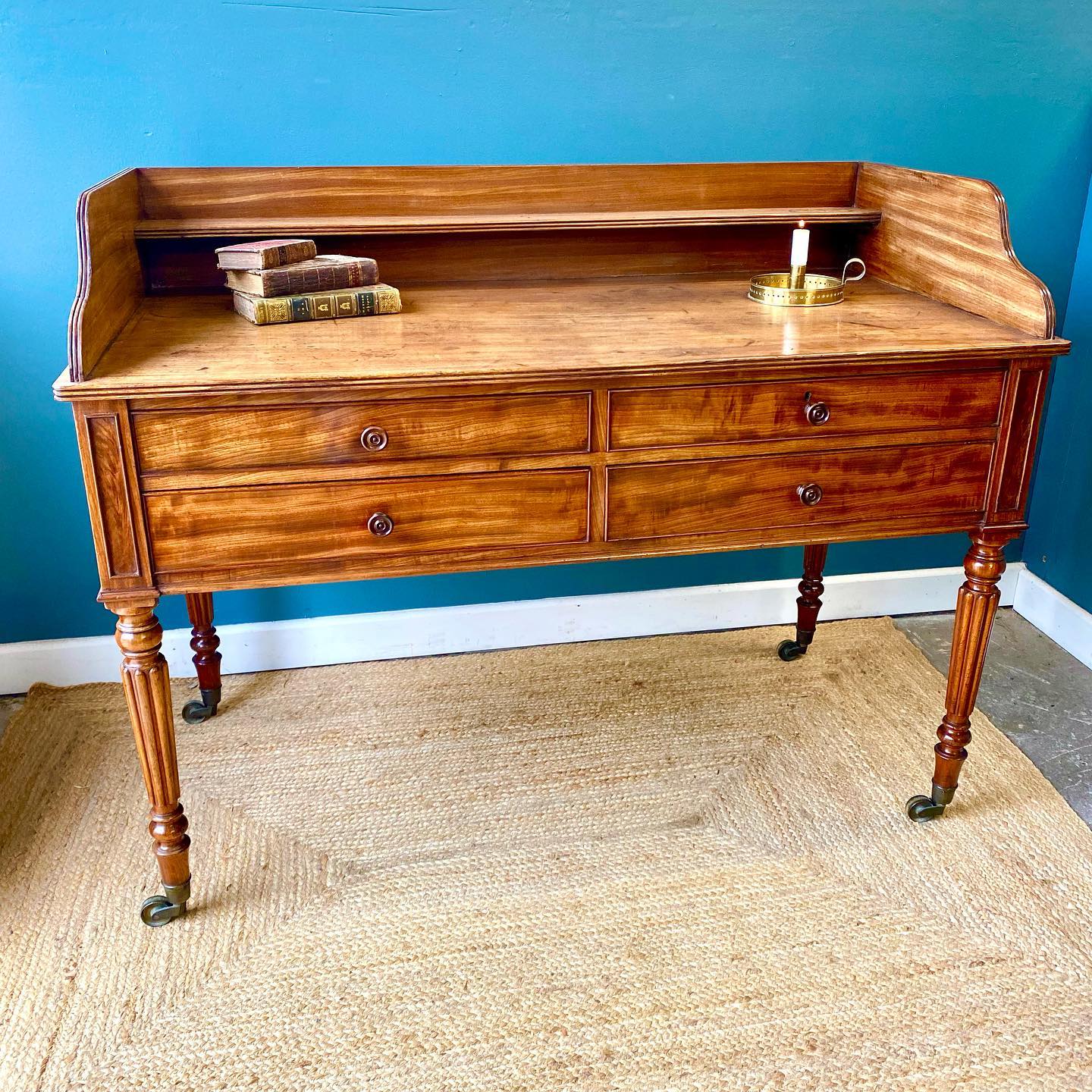 George IV mahogany writing or dressing table image 0