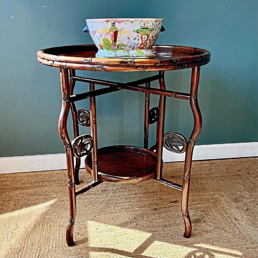 Late 19th centuryChinese hardwood folding table image 0