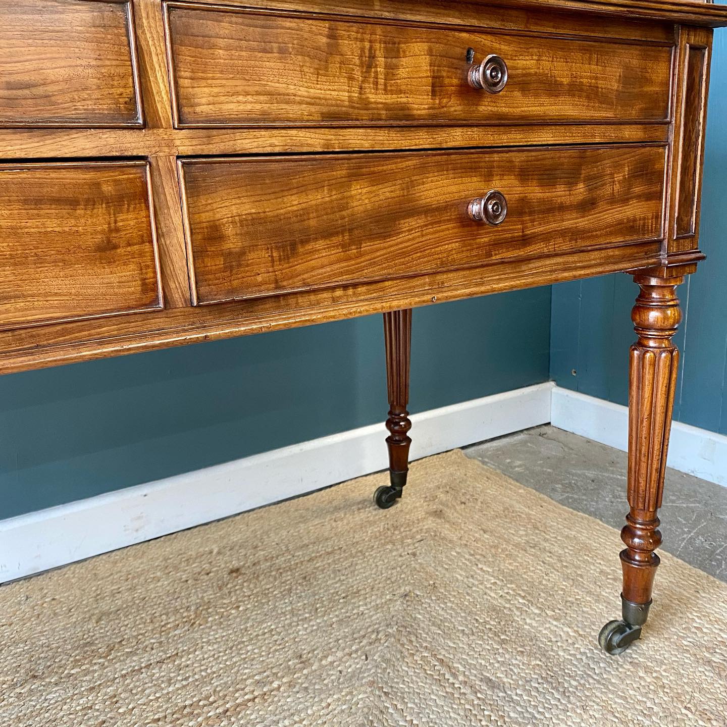 George IV mahogany writing or dressing table image 2