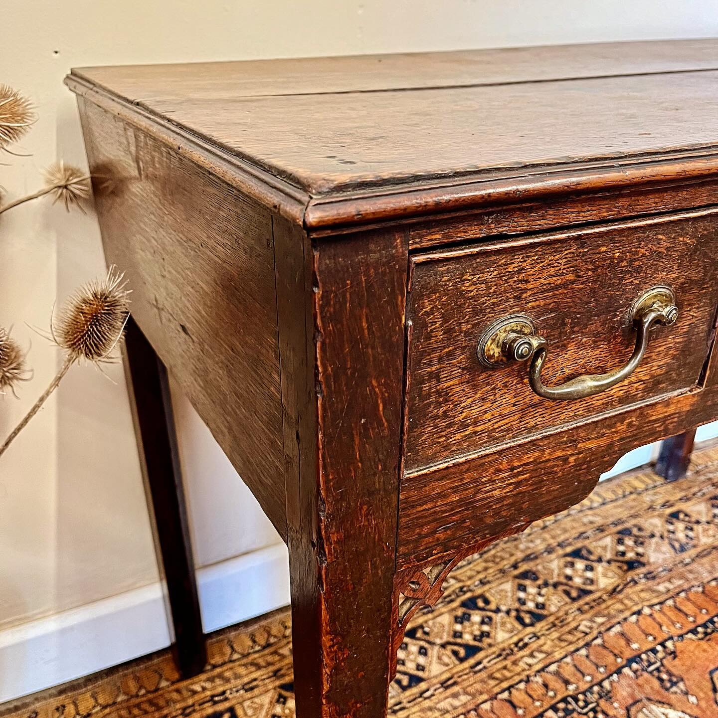 Georgian oak lowboy image 6