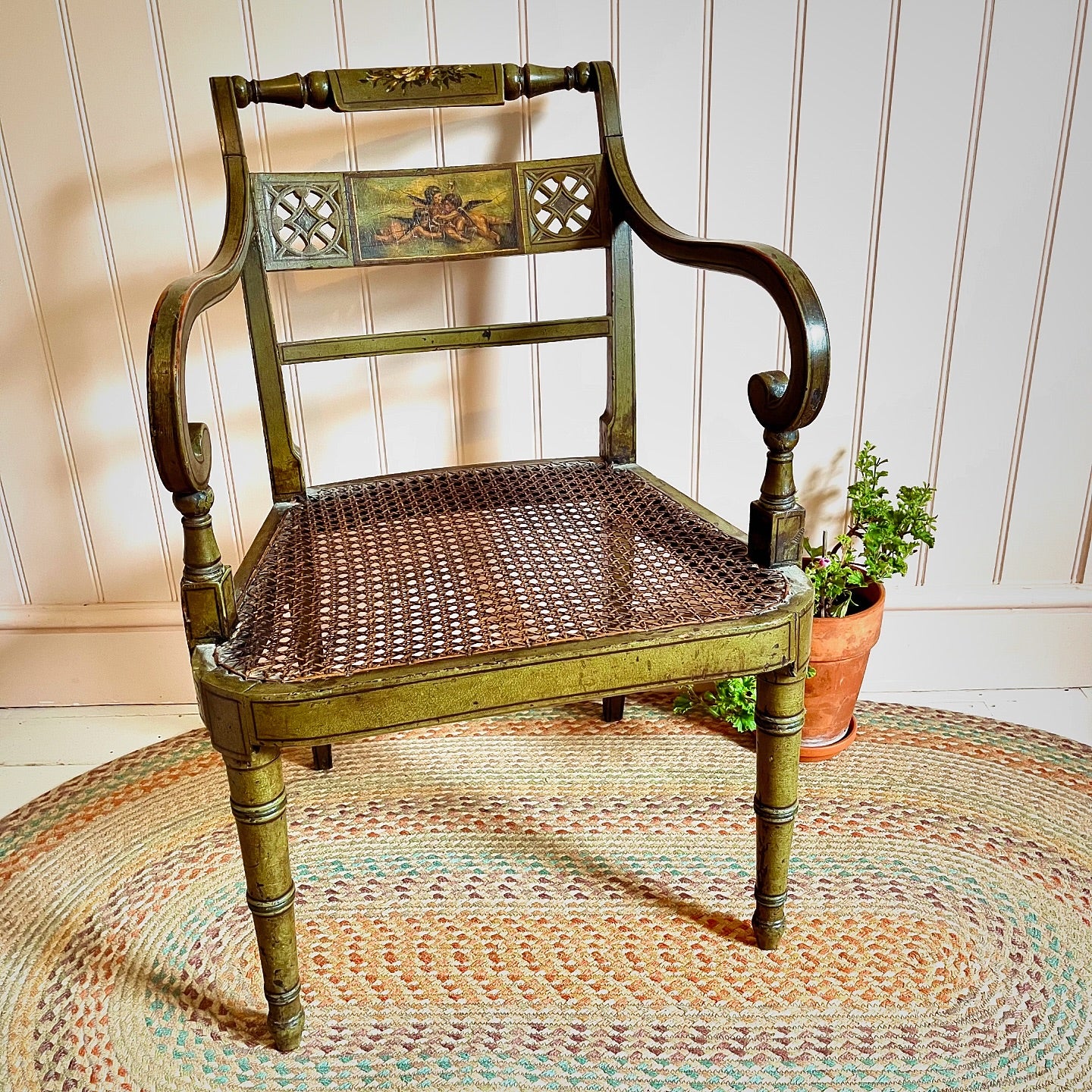 Regency painted armchair image 0