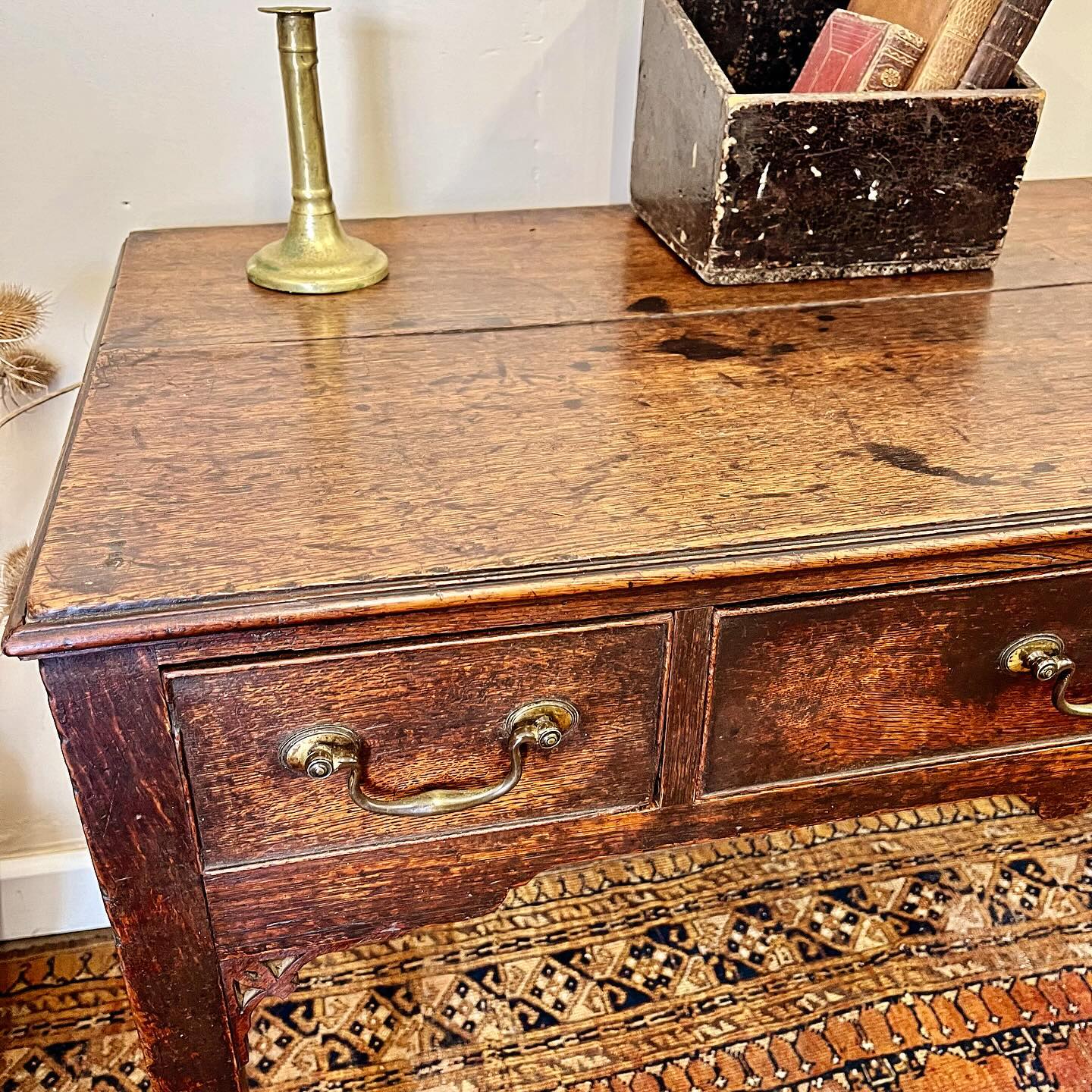 Georgian oak lowboy image 2