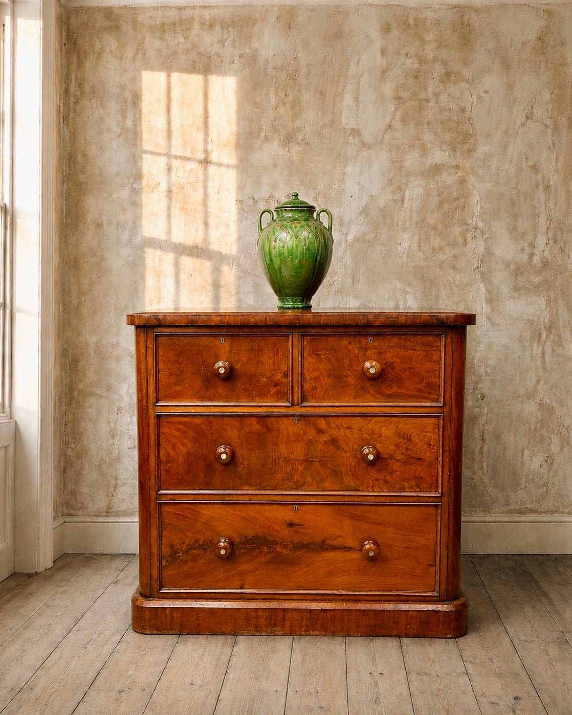 19th century mahogany chest of drawers