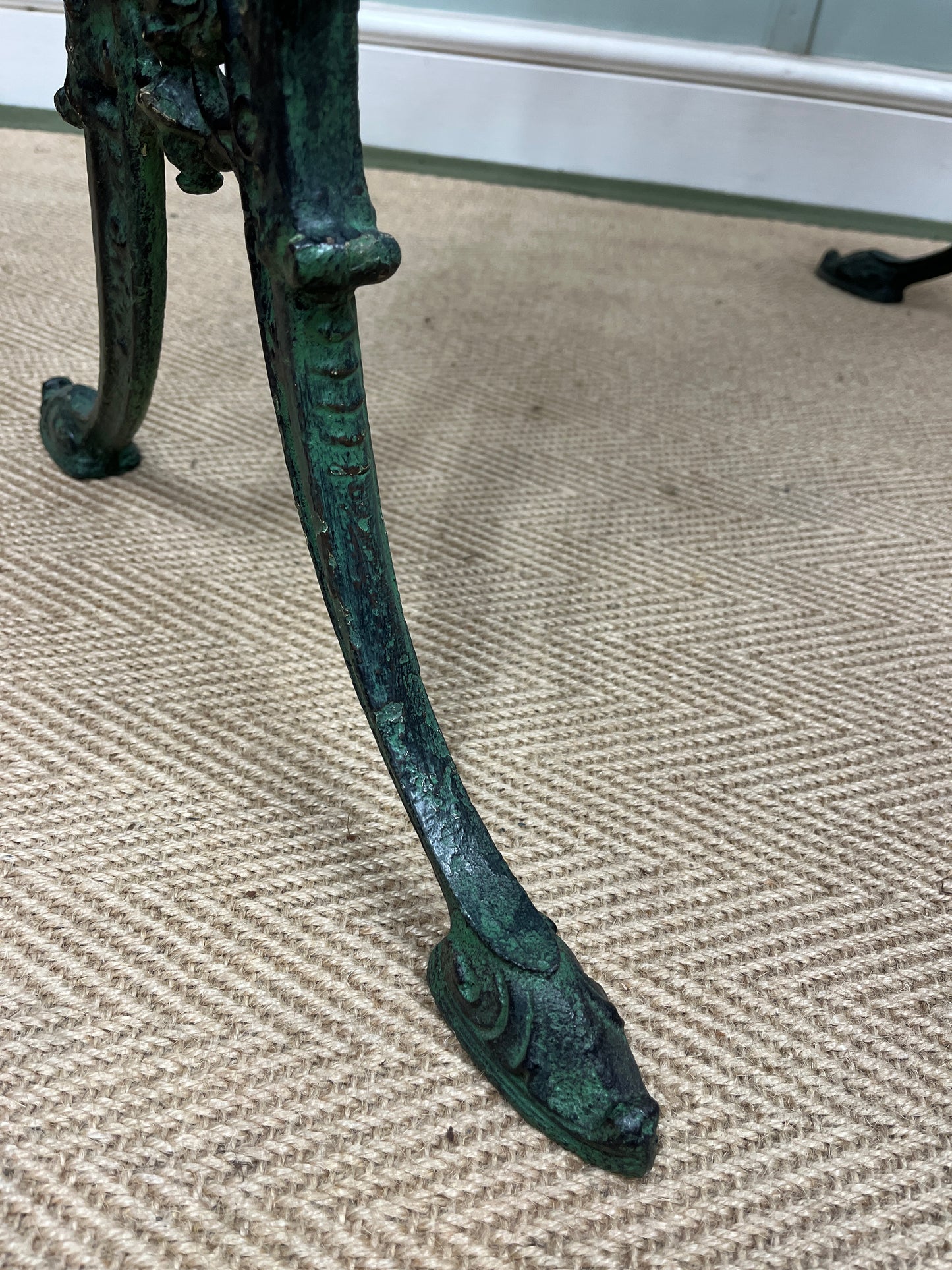 19th century cast iron table