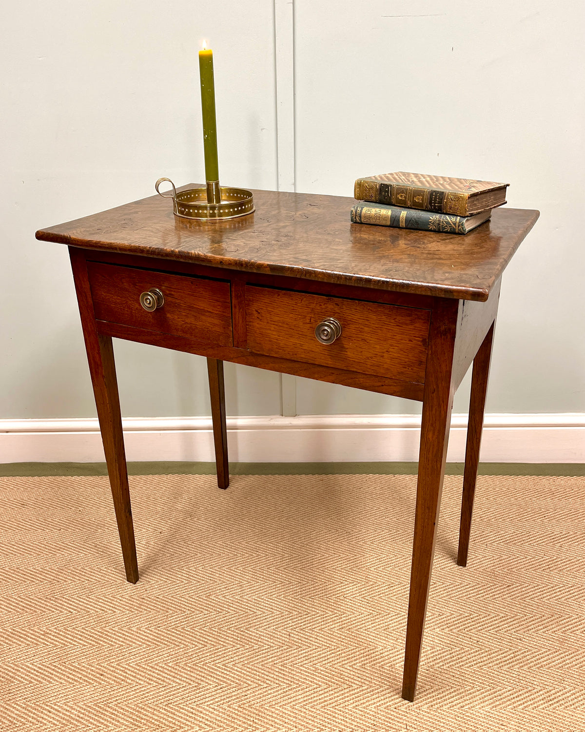 19th century burr ash table