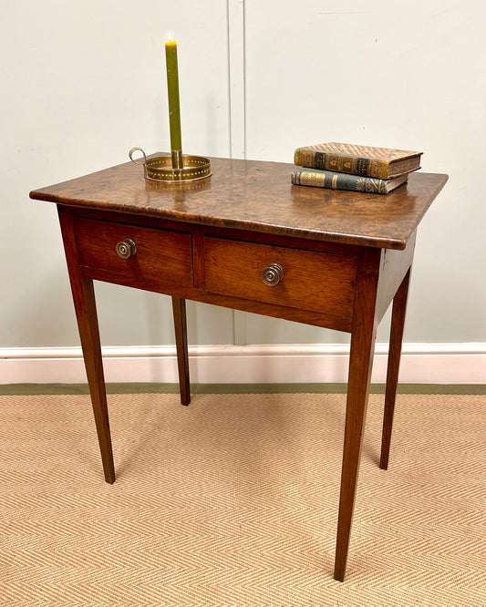 19th century burr ash table