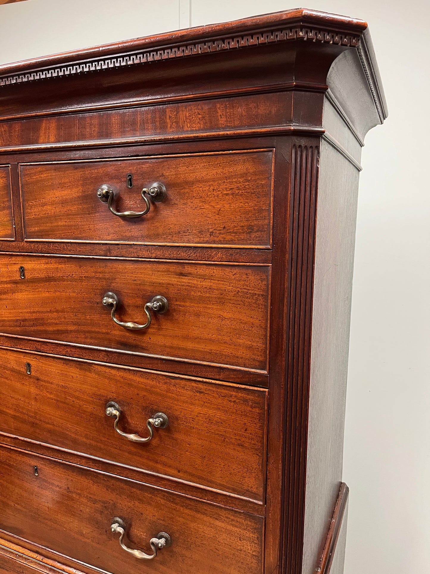 18th century mahogany chest on chest