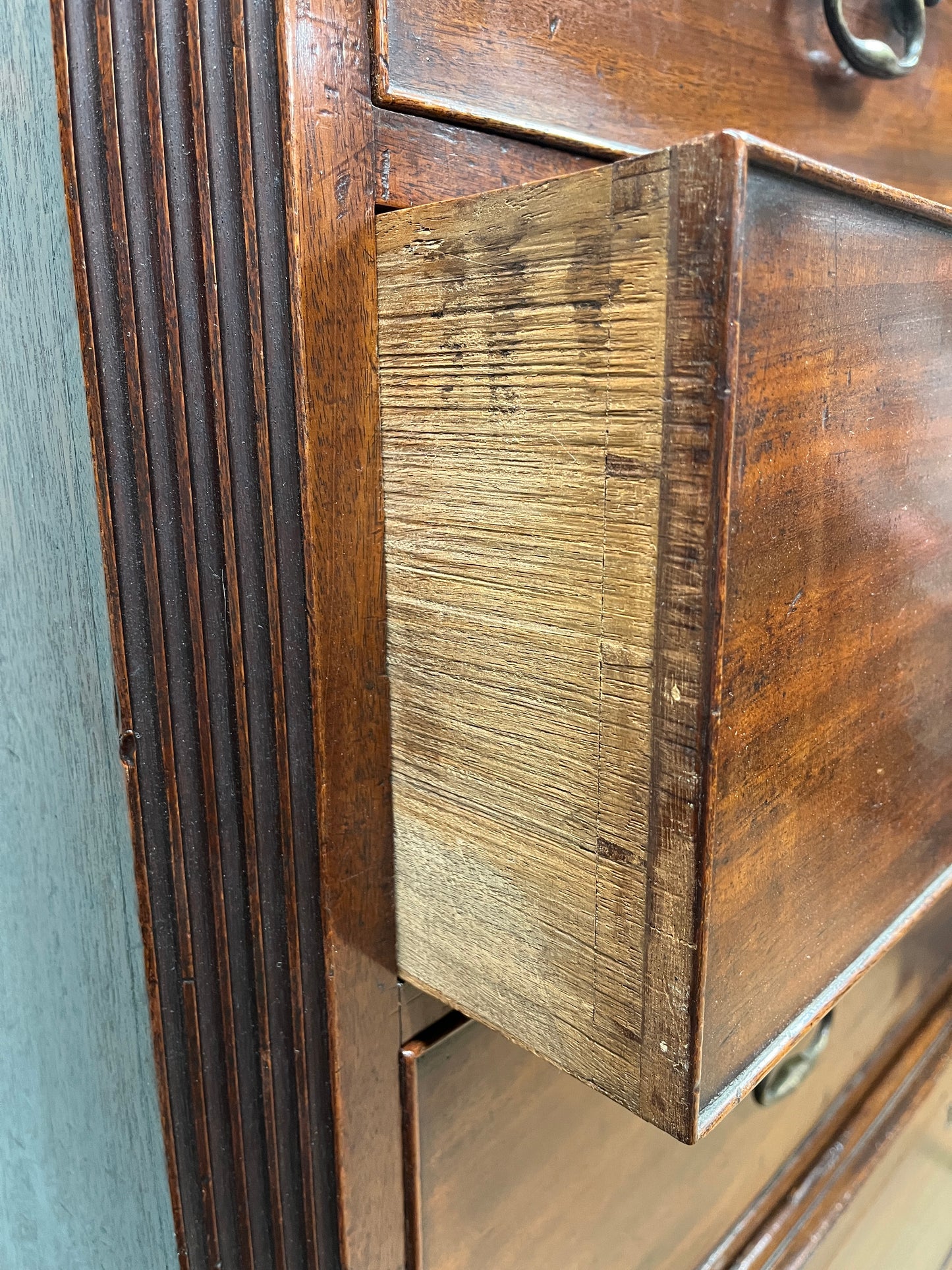 18th century mahogany chest on chest
