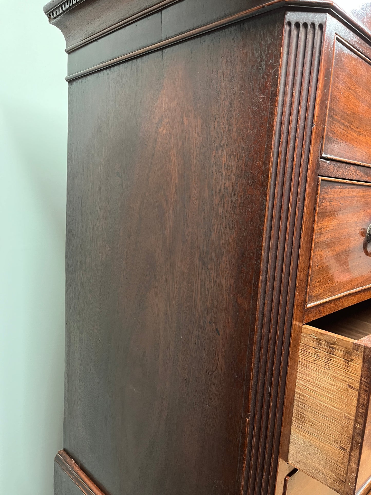18th century mahogany chest on chest