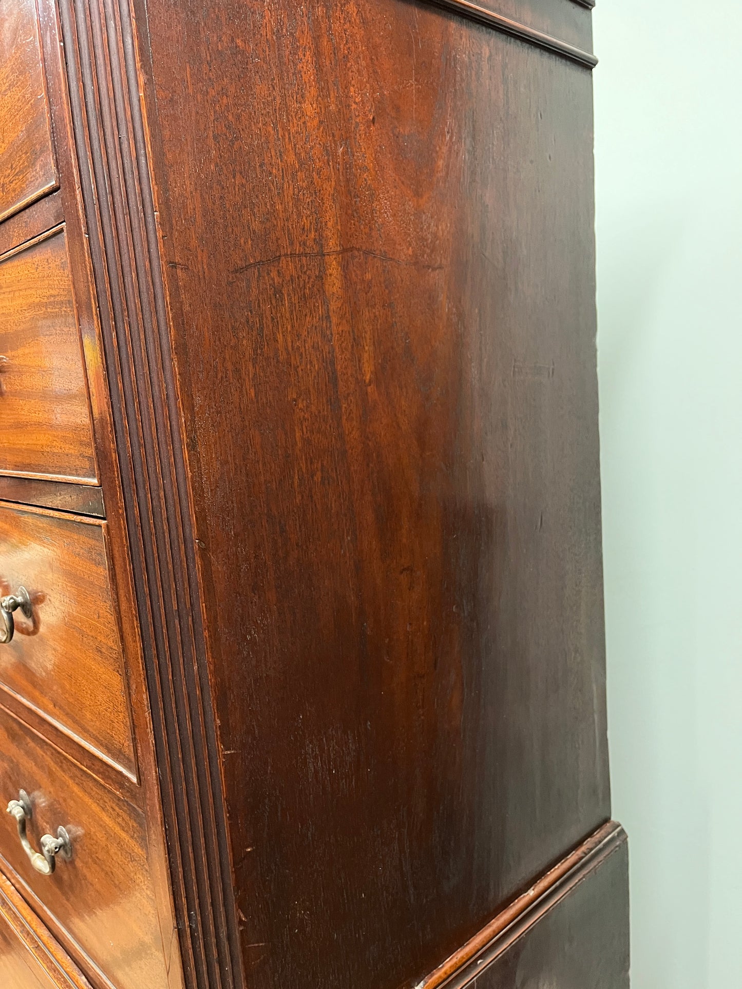 18th century mahogany chest on chest