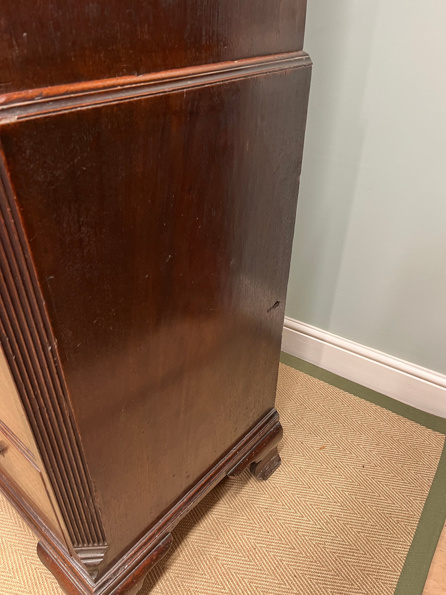 18th century mahogany chest on chest