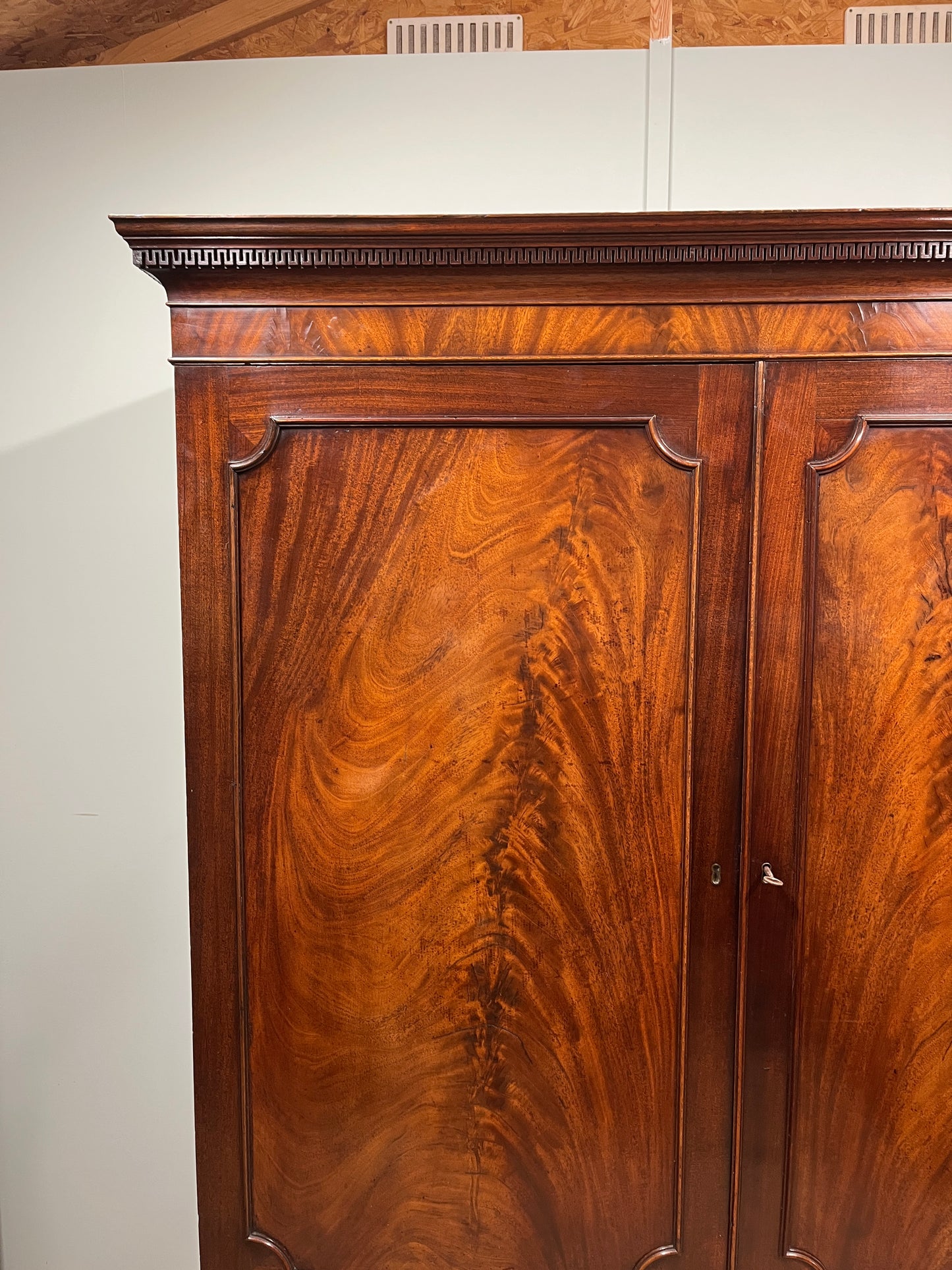 18th century mahogany linen press