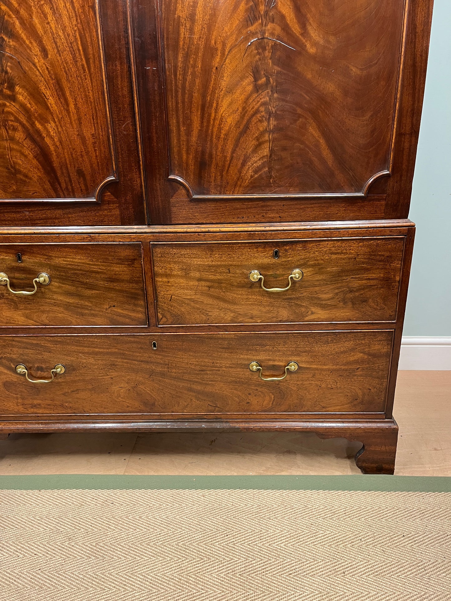 18th century mahogany linen press