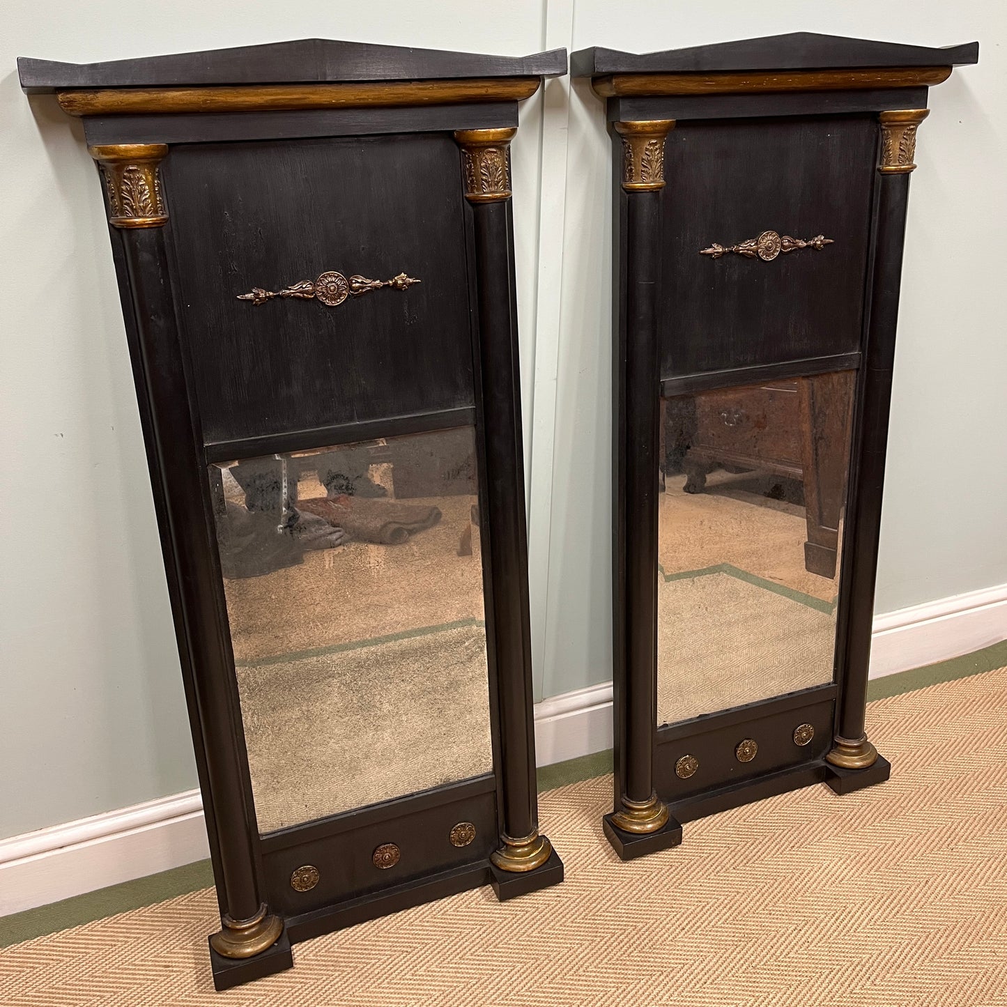 Pair of Empire style mirrors