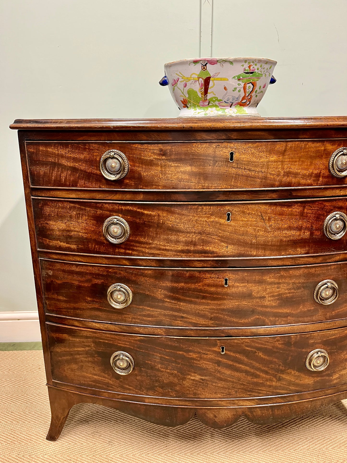 Regency mahogany chest of drawers