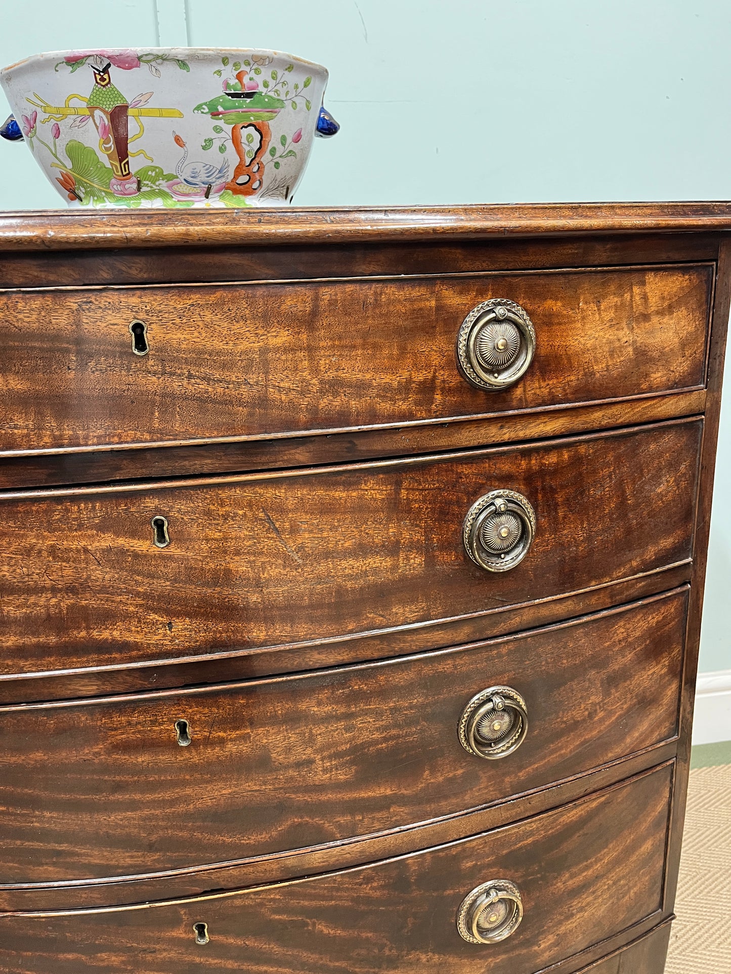 Regency mahogany chest of drawers