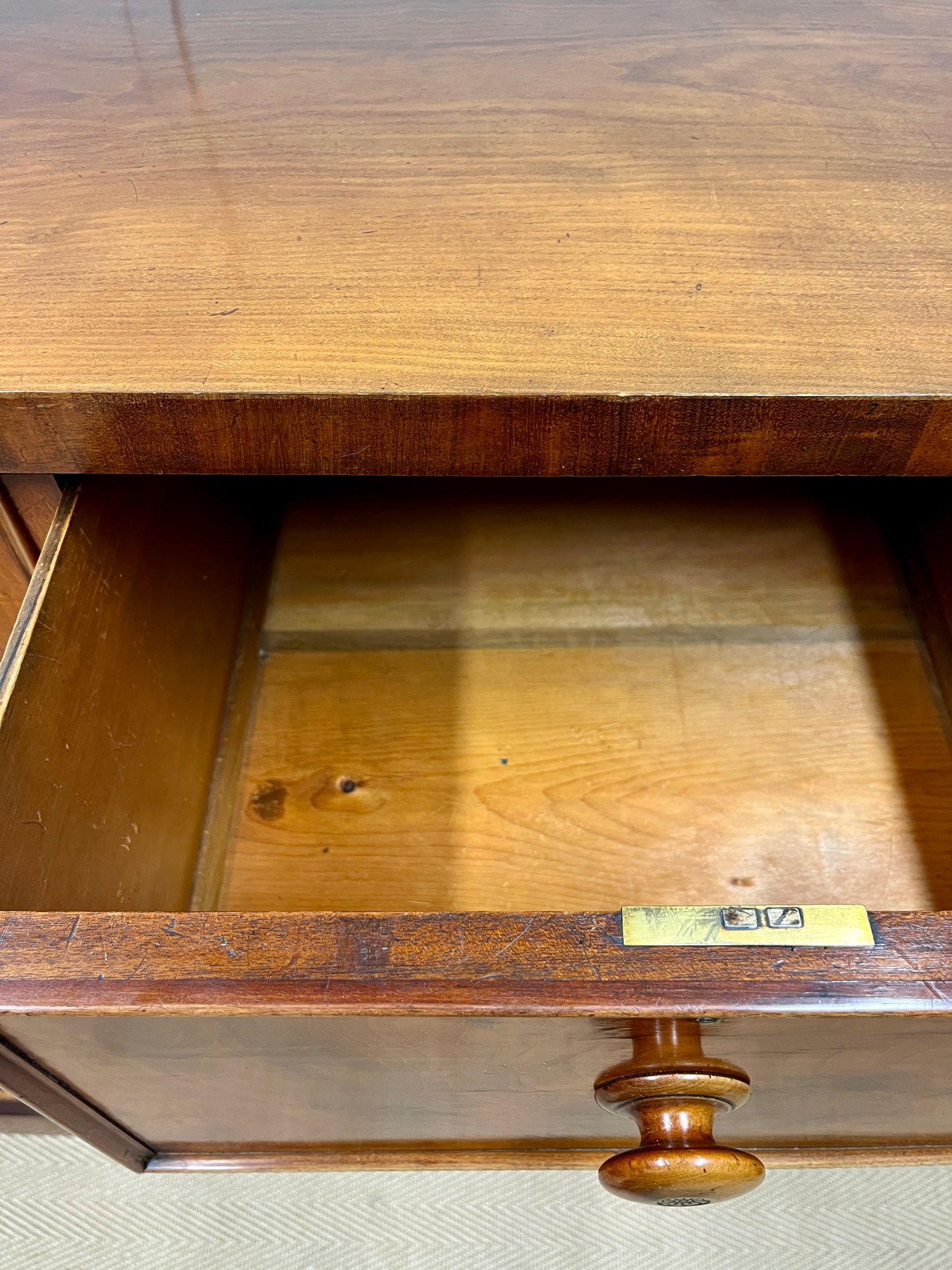 19th century mahogany chest of drawers