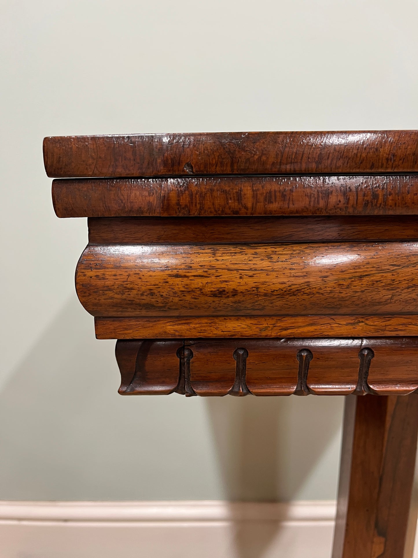 19th century rosewood games table
