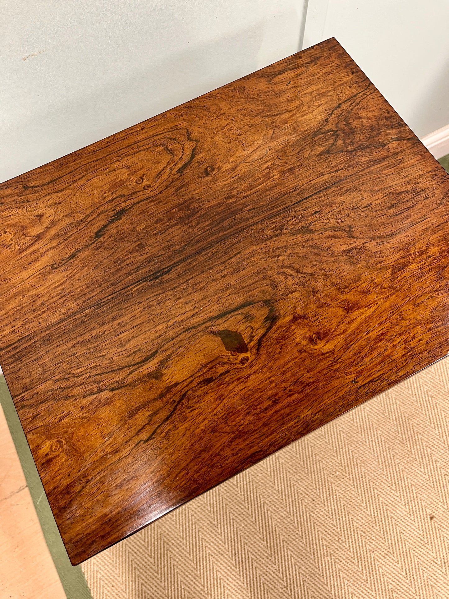 19th century rosewood games table