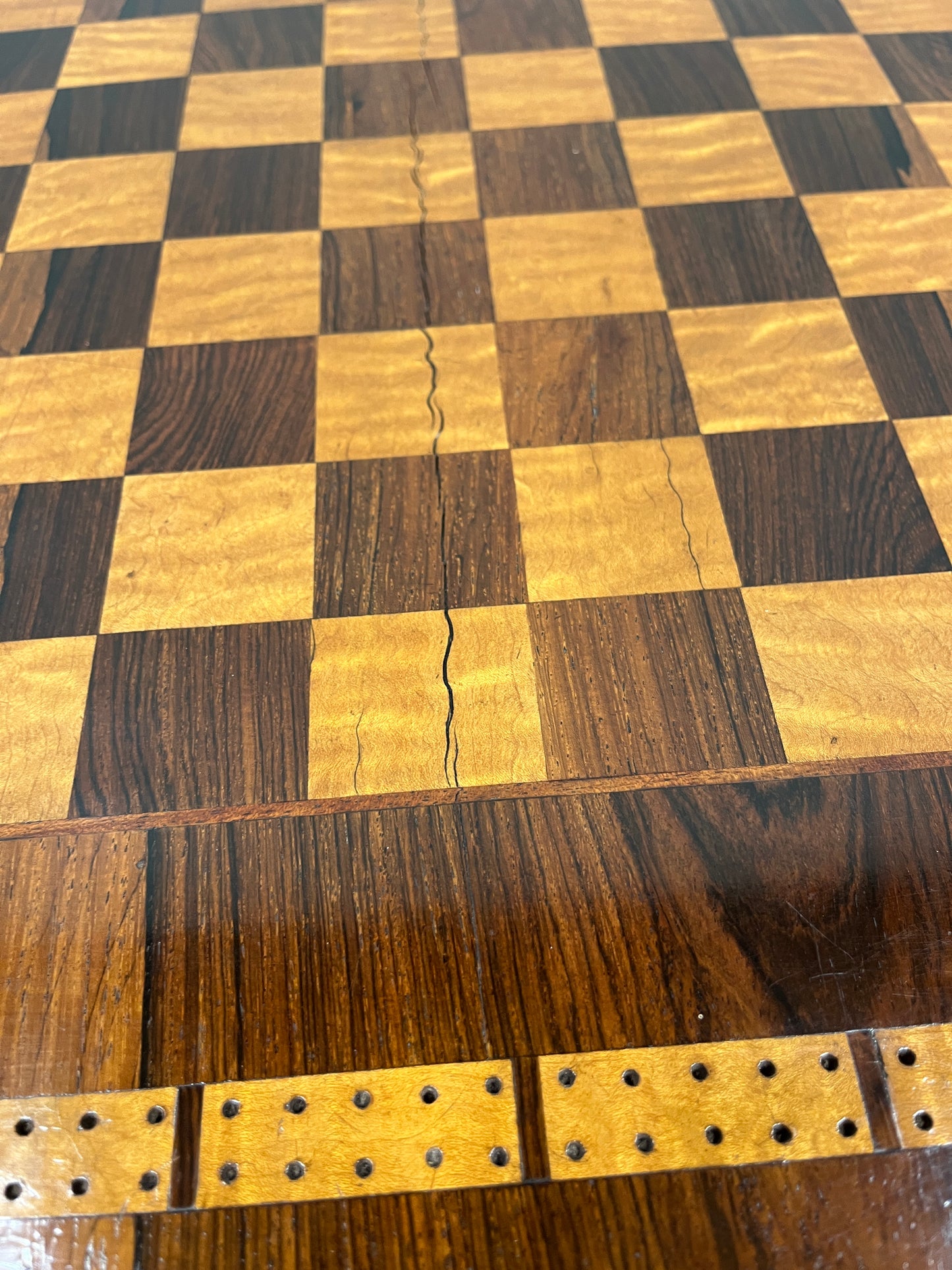 19th century rosewood games table